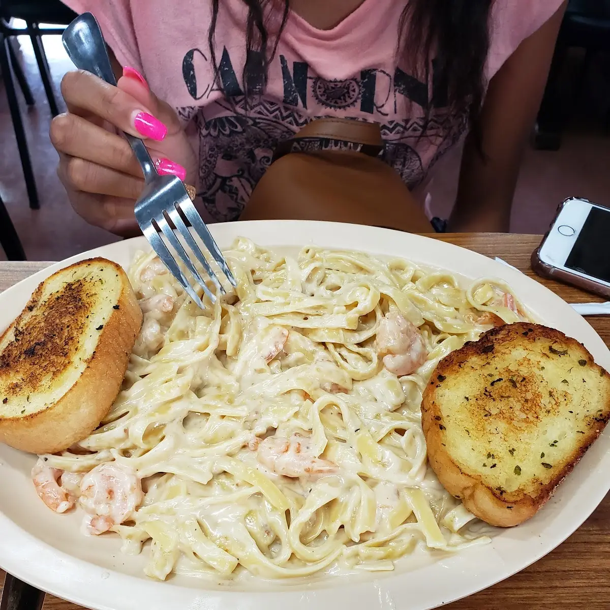 Shrimp Alfredo