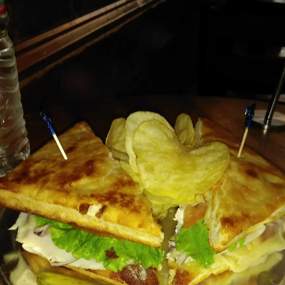Turkey Bacon on Foccca Sandwich