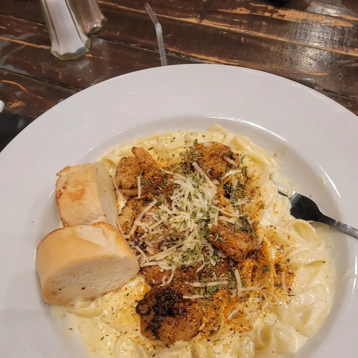 Blackened Shrimp Alfredo