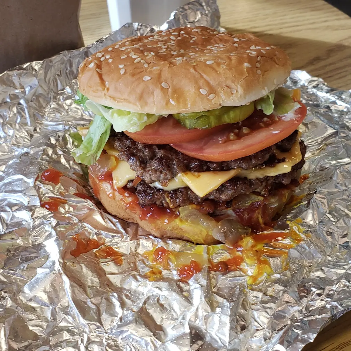 Bacon Double Cheeseburger All the Way