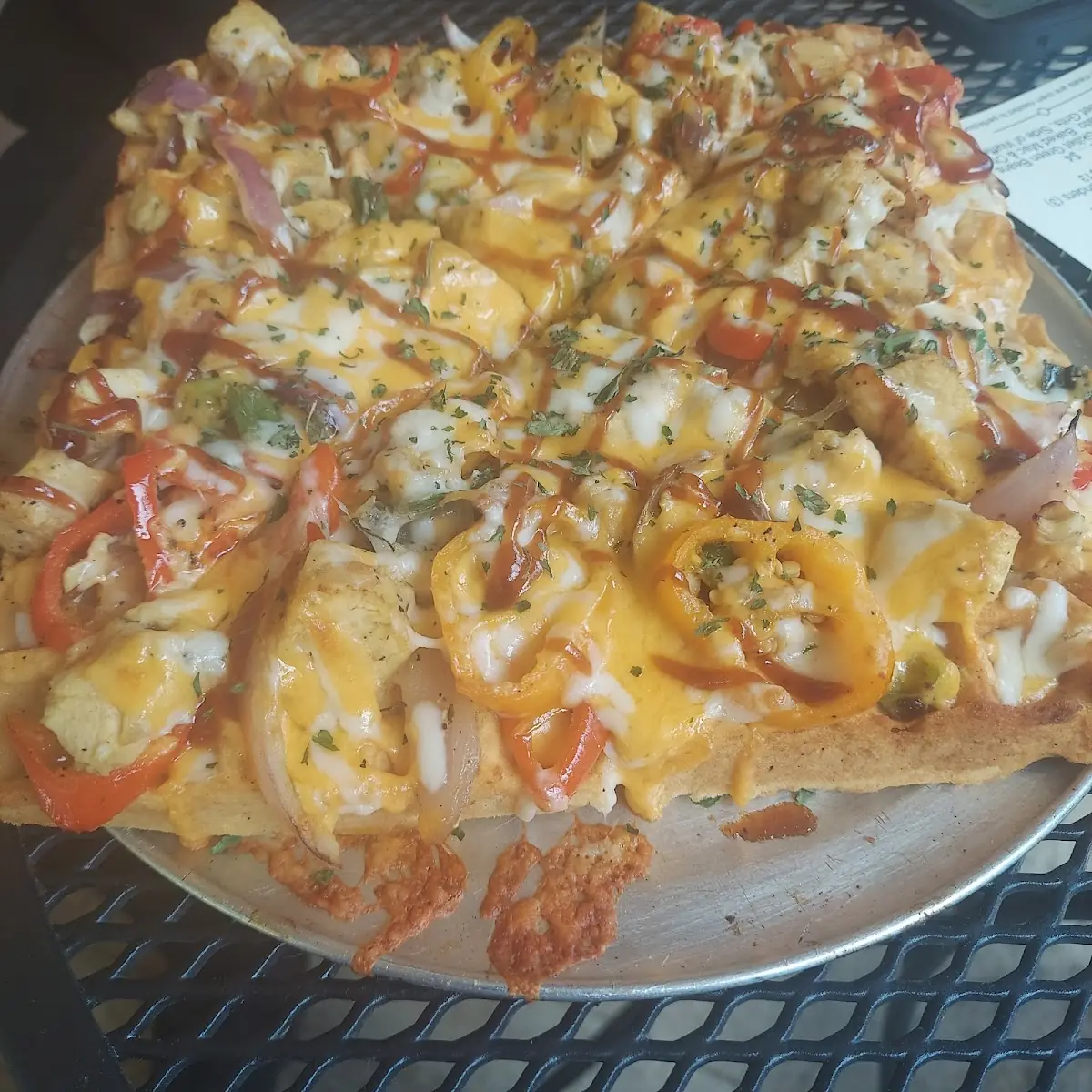 Chicken Waffle Pizza