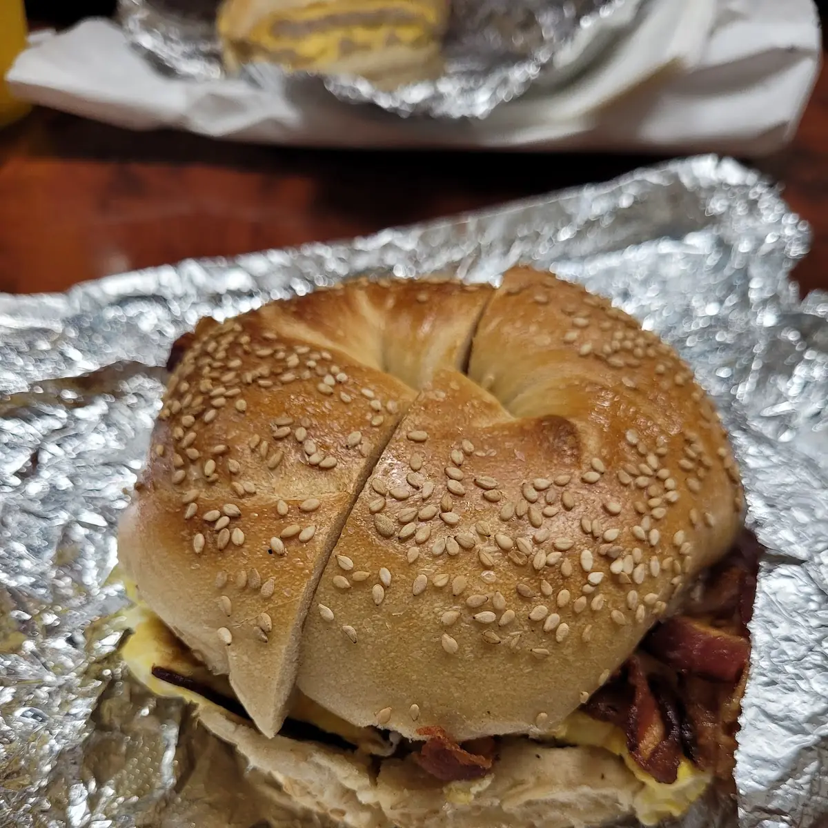 Everything Bagel Bacon and Eggs Cheese