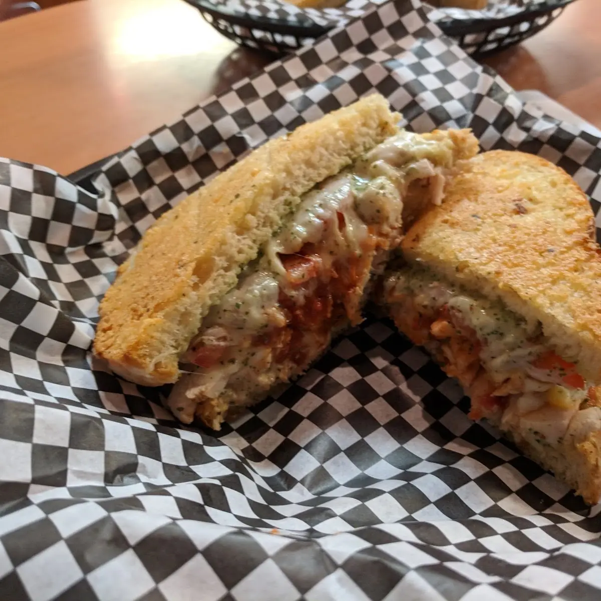Garlic Chicken Parmesan Sandwich