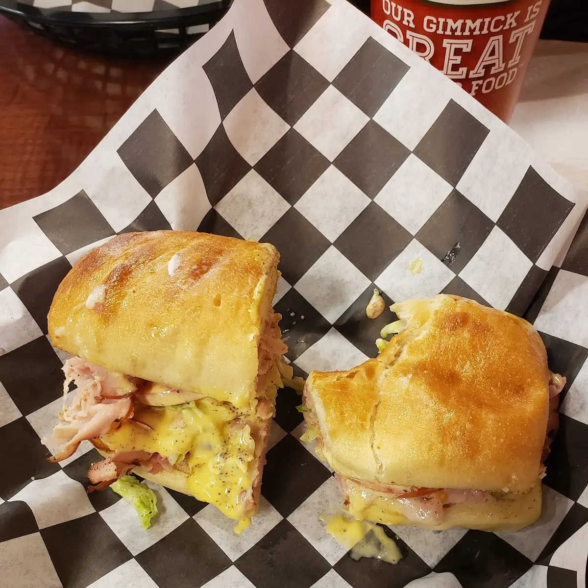 Ham and Swiss Cheese Sandwich