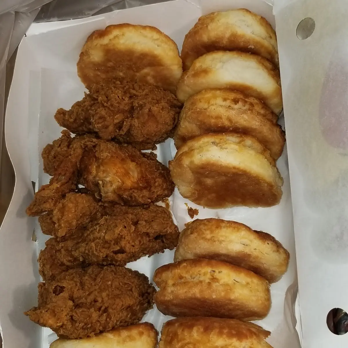Fried Chicken with Biscuits