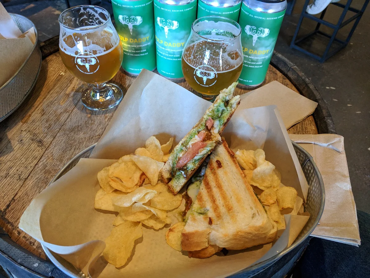 Pesto Grilled Cheese Sandwich