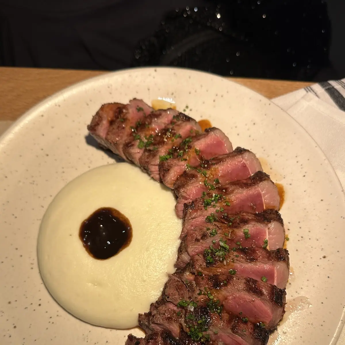 NY Strip Steak with Bone Marrow