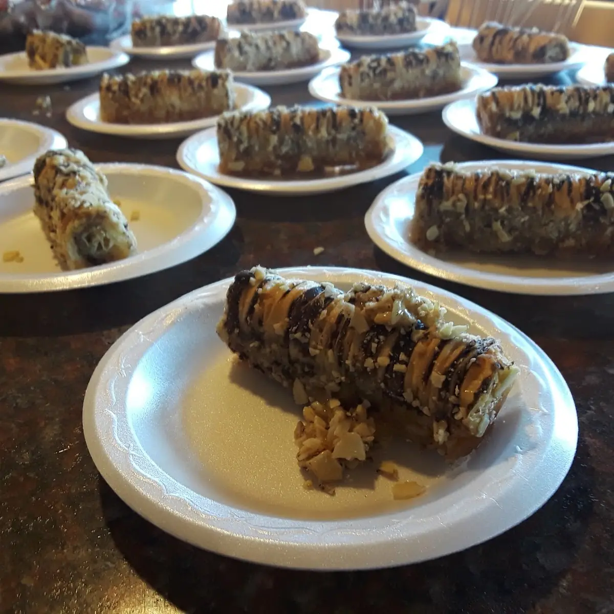 Chocolate Covered Almond Nut Rolls