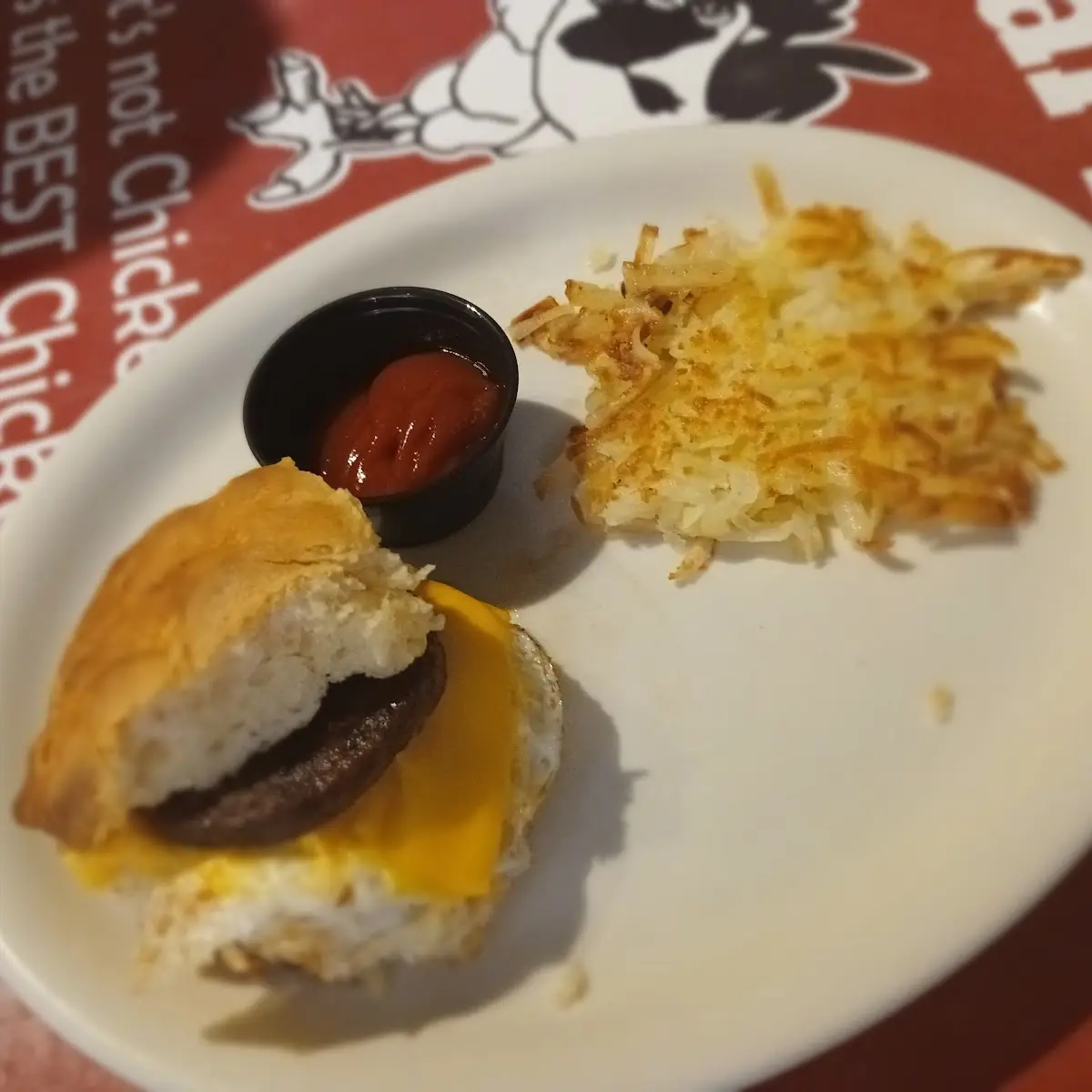 Sausage Egg and Cheese Biscuit
