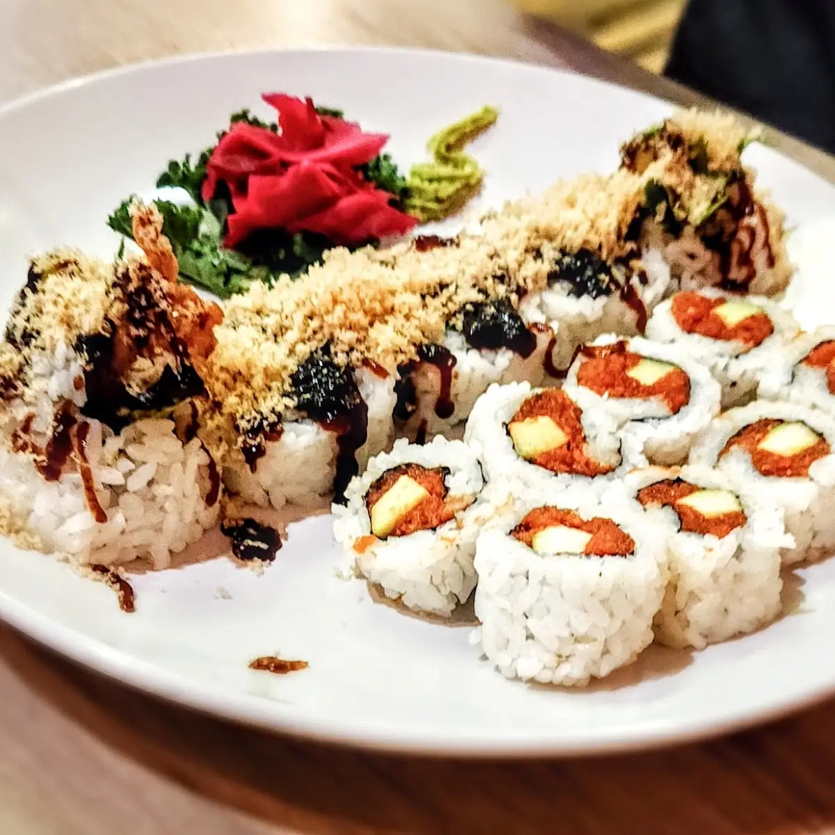 Spicy Tuna and Spider Rolls