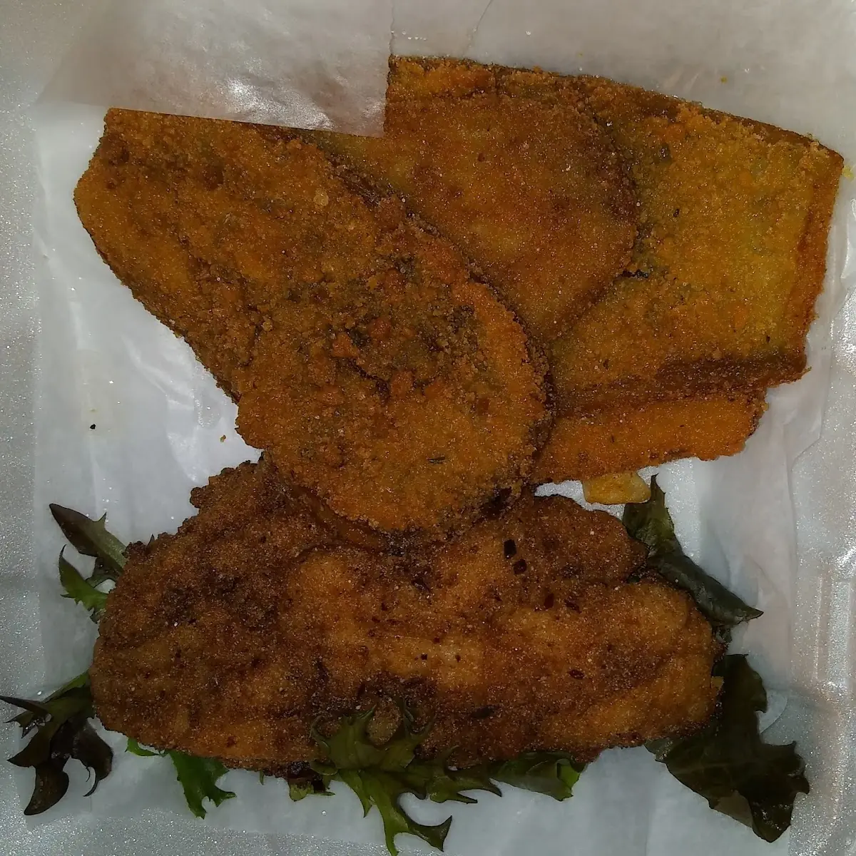 Fried Catfish with Fried Eggplant