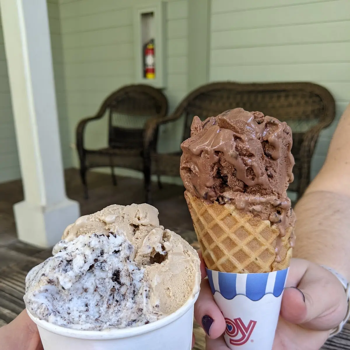 Medium Bowl and Waffle Cone
