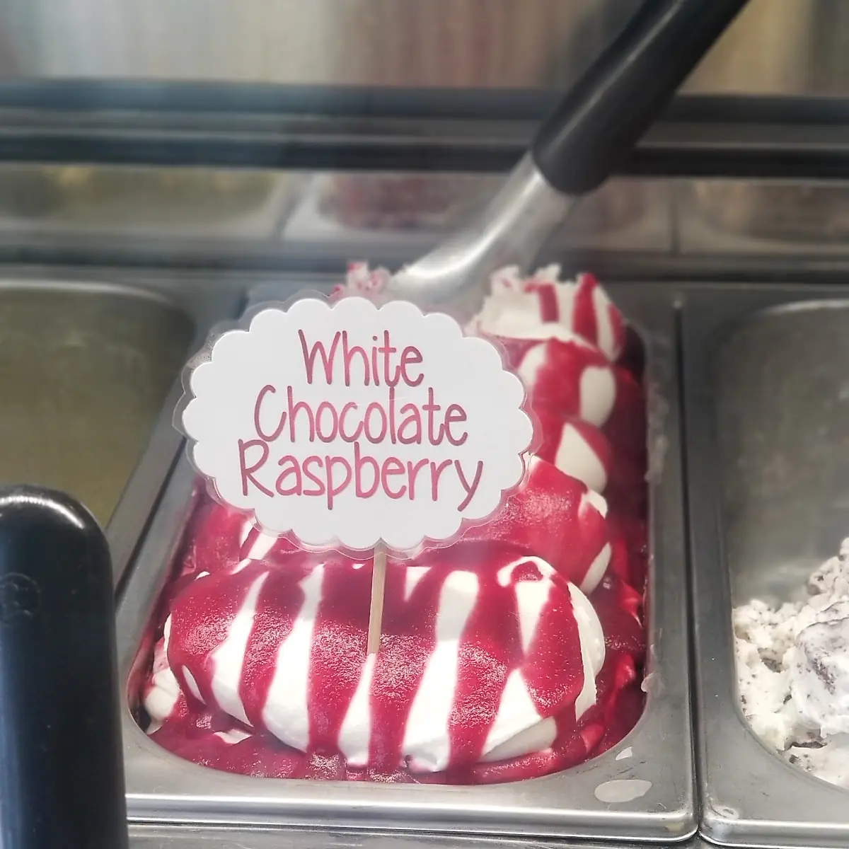 White Chocolate Raspberry Gelato