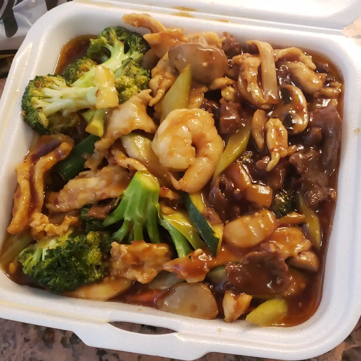 Beef w Garlic Mixed Vegetables Meal