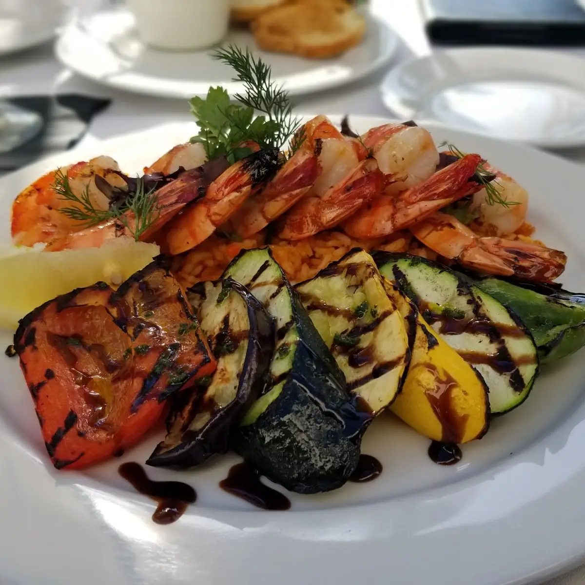 Grilled Shrimp and Vegetables