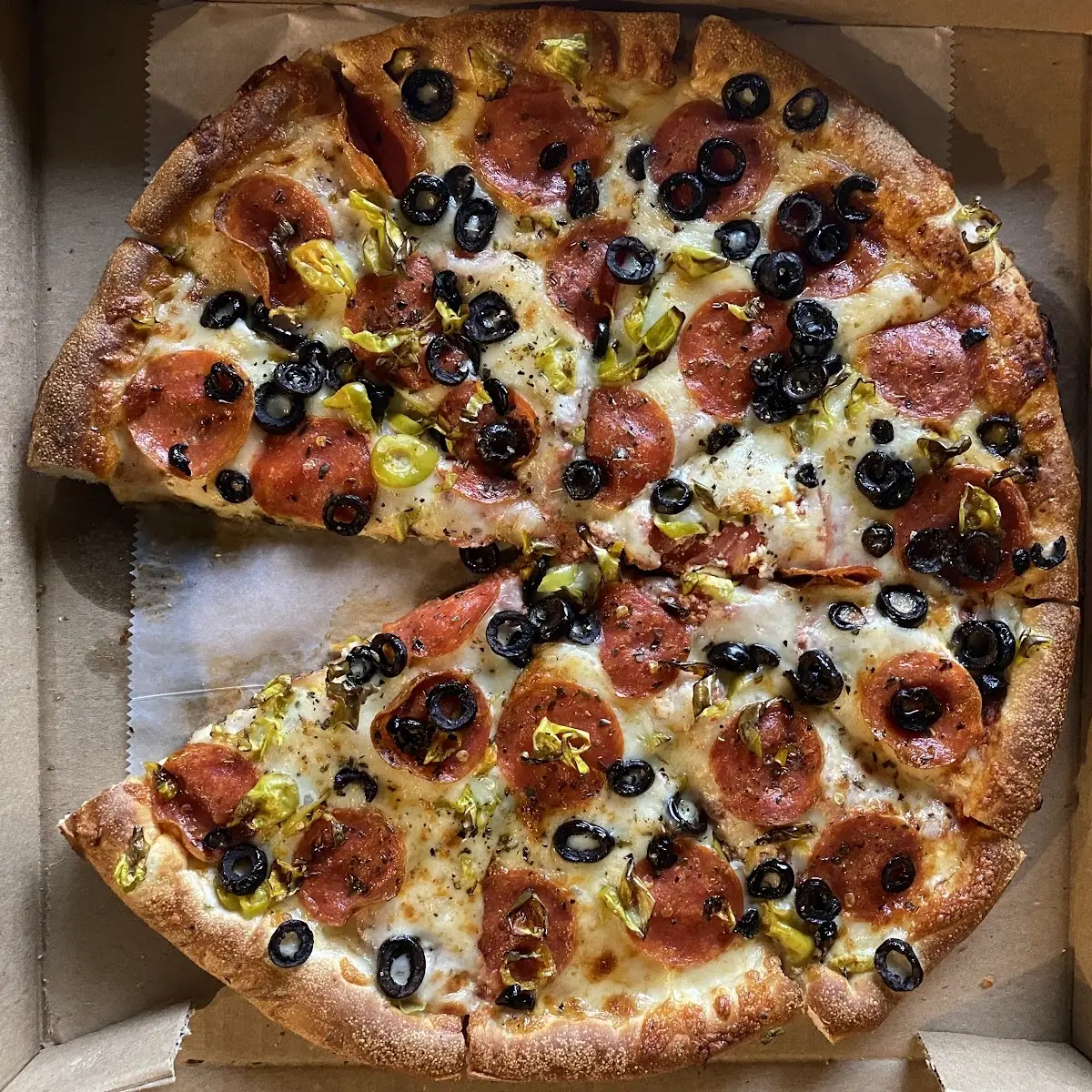 Greek Pizza with Pepperoni