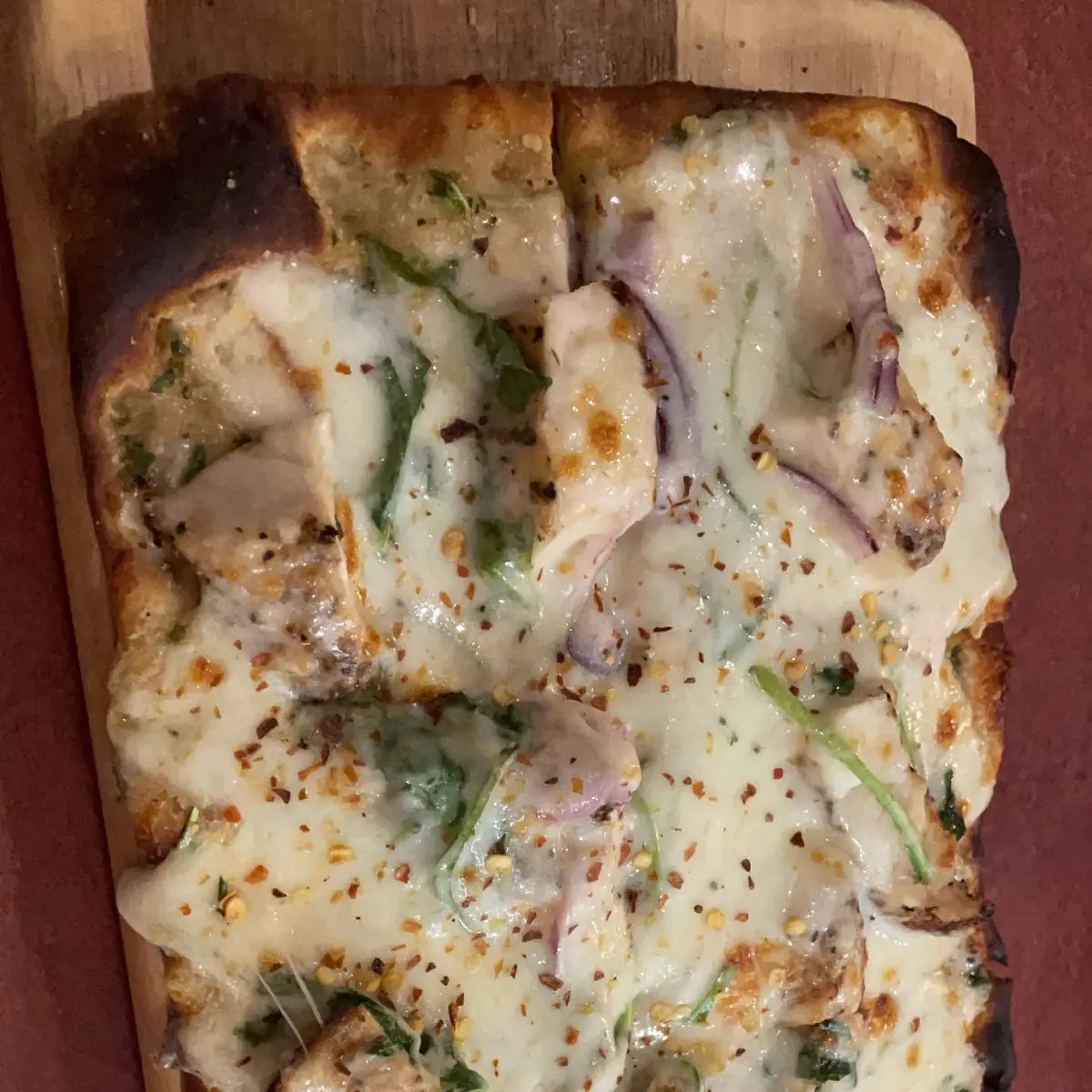 Chicken Alfredo Flatbread