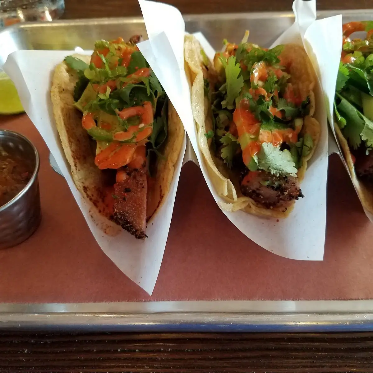 Pepper Crusted Ahi Tuna Tacos