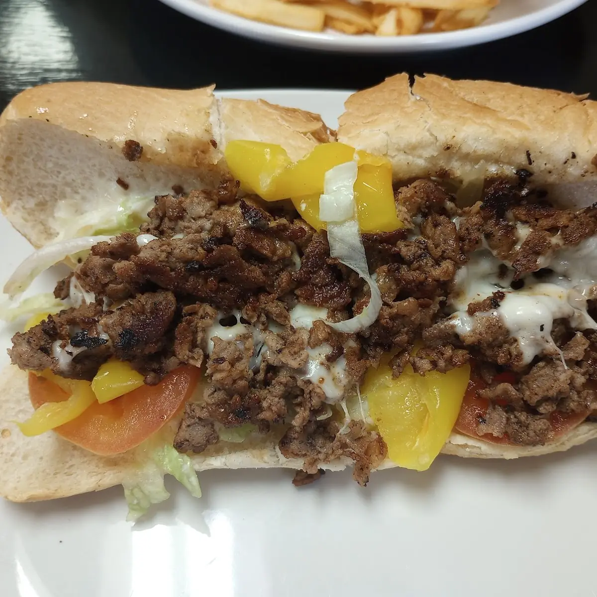 Philly Cheese Steak and Cheese Sub
