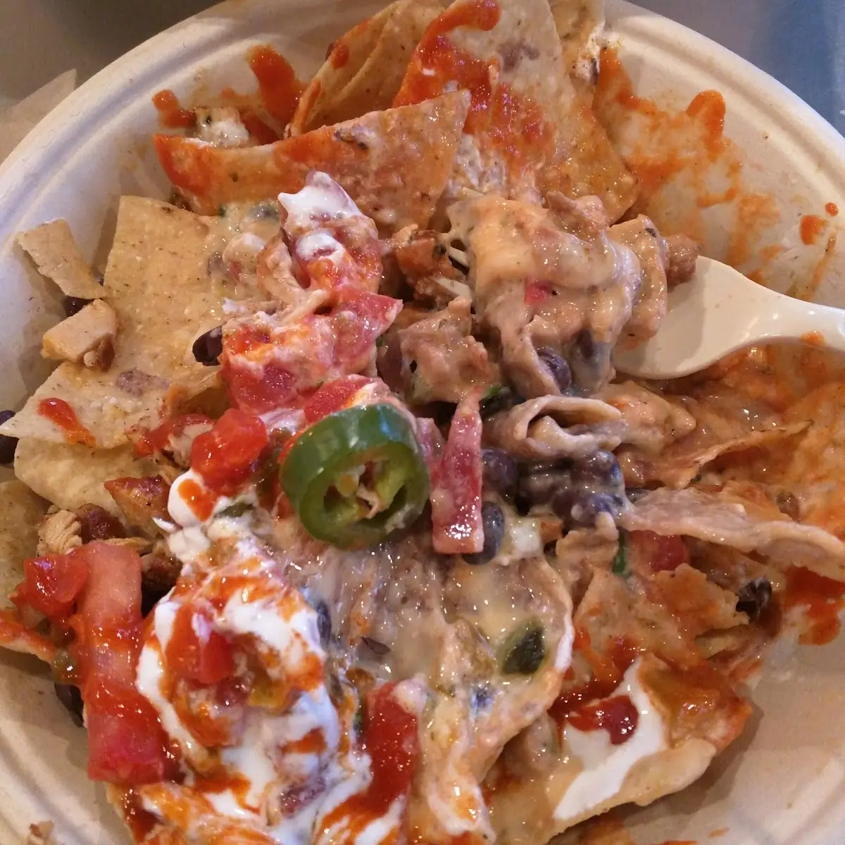 Spicy Chicken Nachos