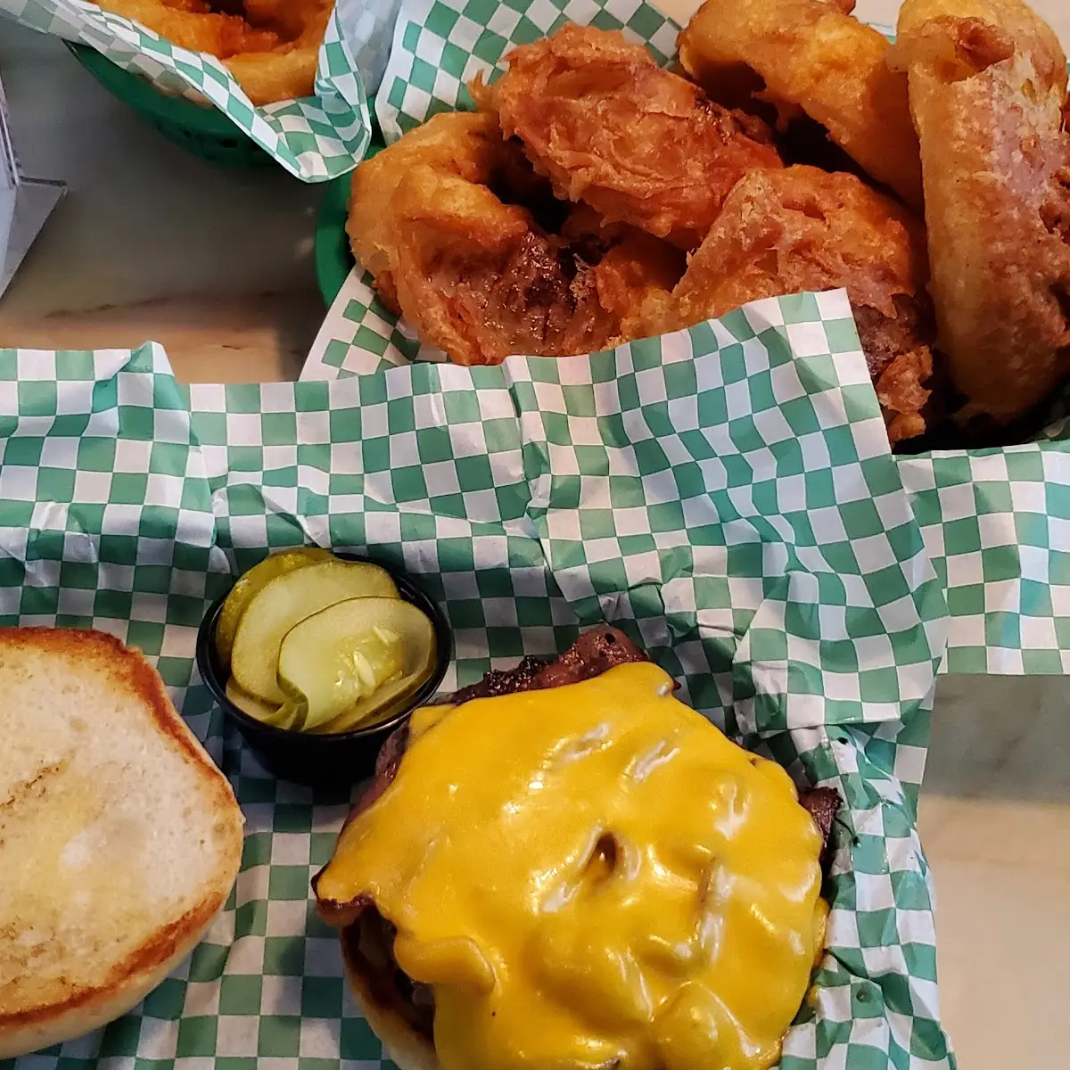 Fried Pickle Burger
