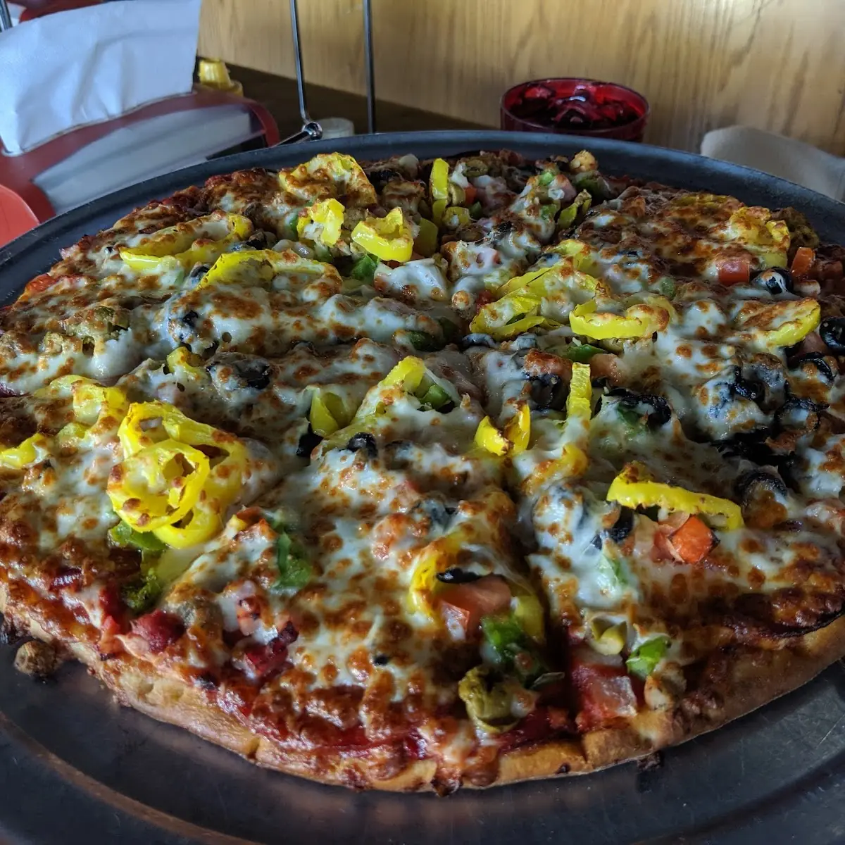 Supreme Pizza with Banana Peppers