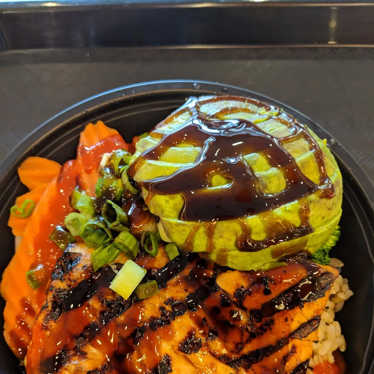 Salmon Rice Bowl with Avocado