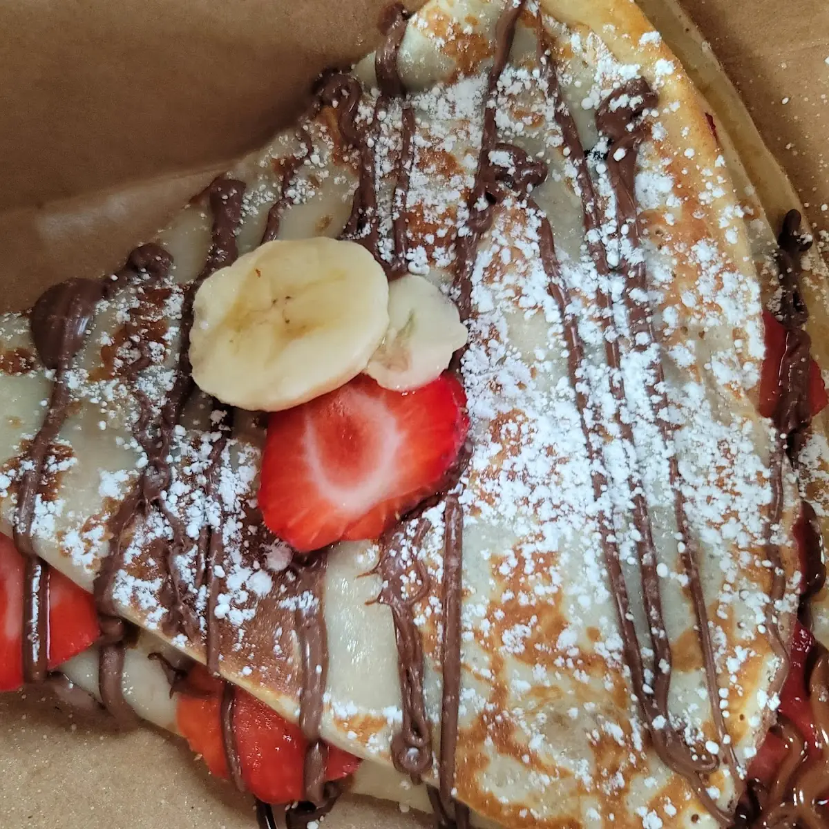 Strawberry Banana Nutella Crepe
