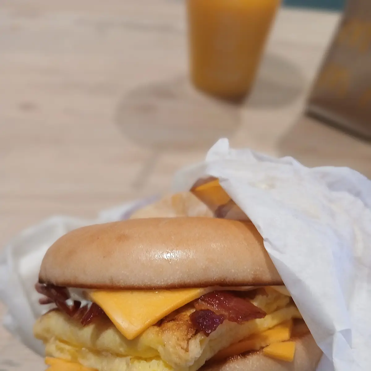 Bacon Egg Cheese Bagel