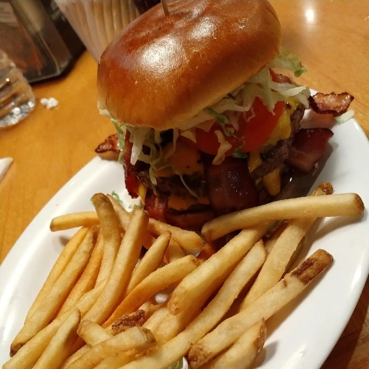 Bacon Double Cheeseburger with Fries