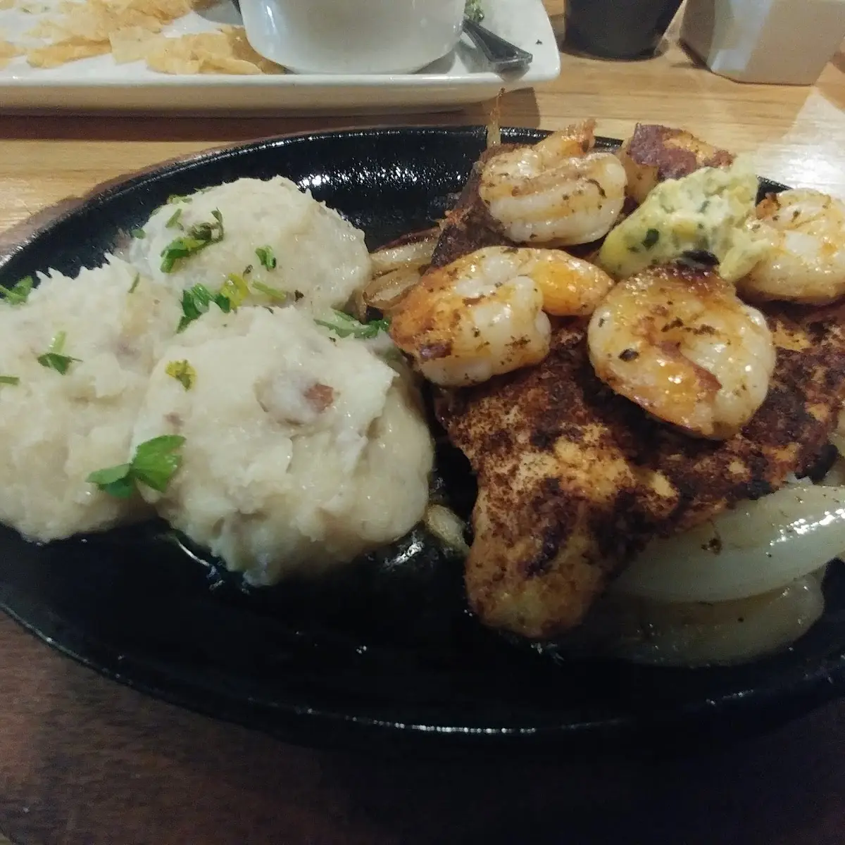 Bourbon Chicken and Shrimp