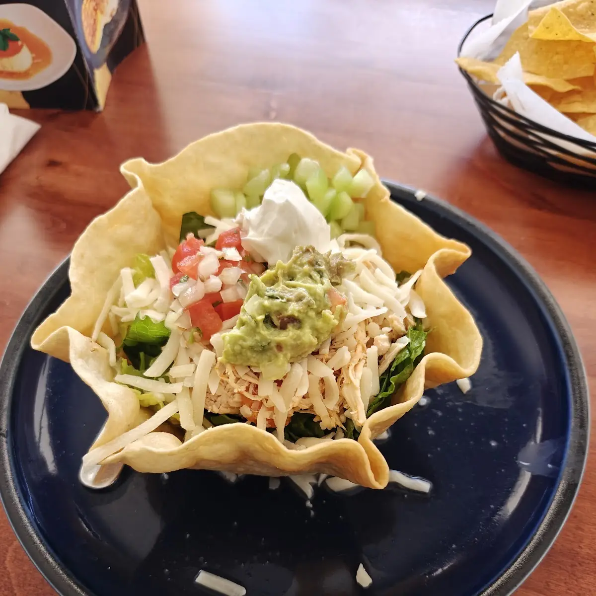 Shredded Chicken Taco Salad