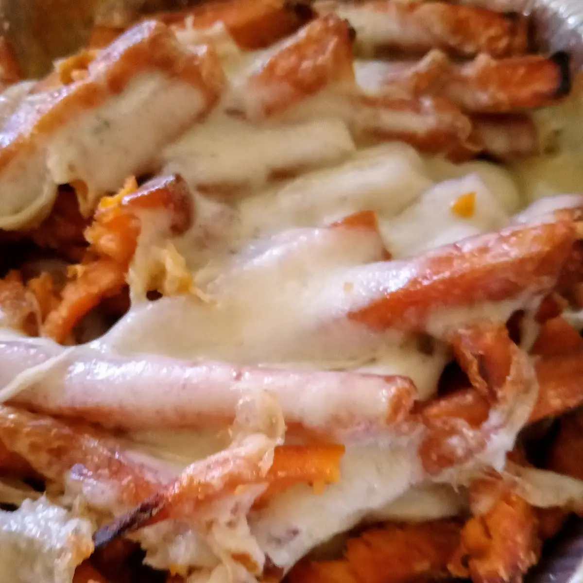 Sweet Potato Fries with Cheese