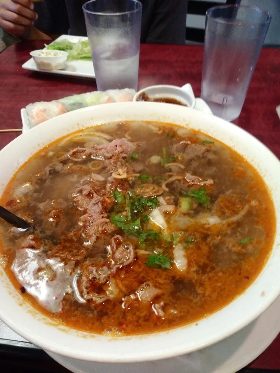 Satay Beef Rice Noodle Soup
