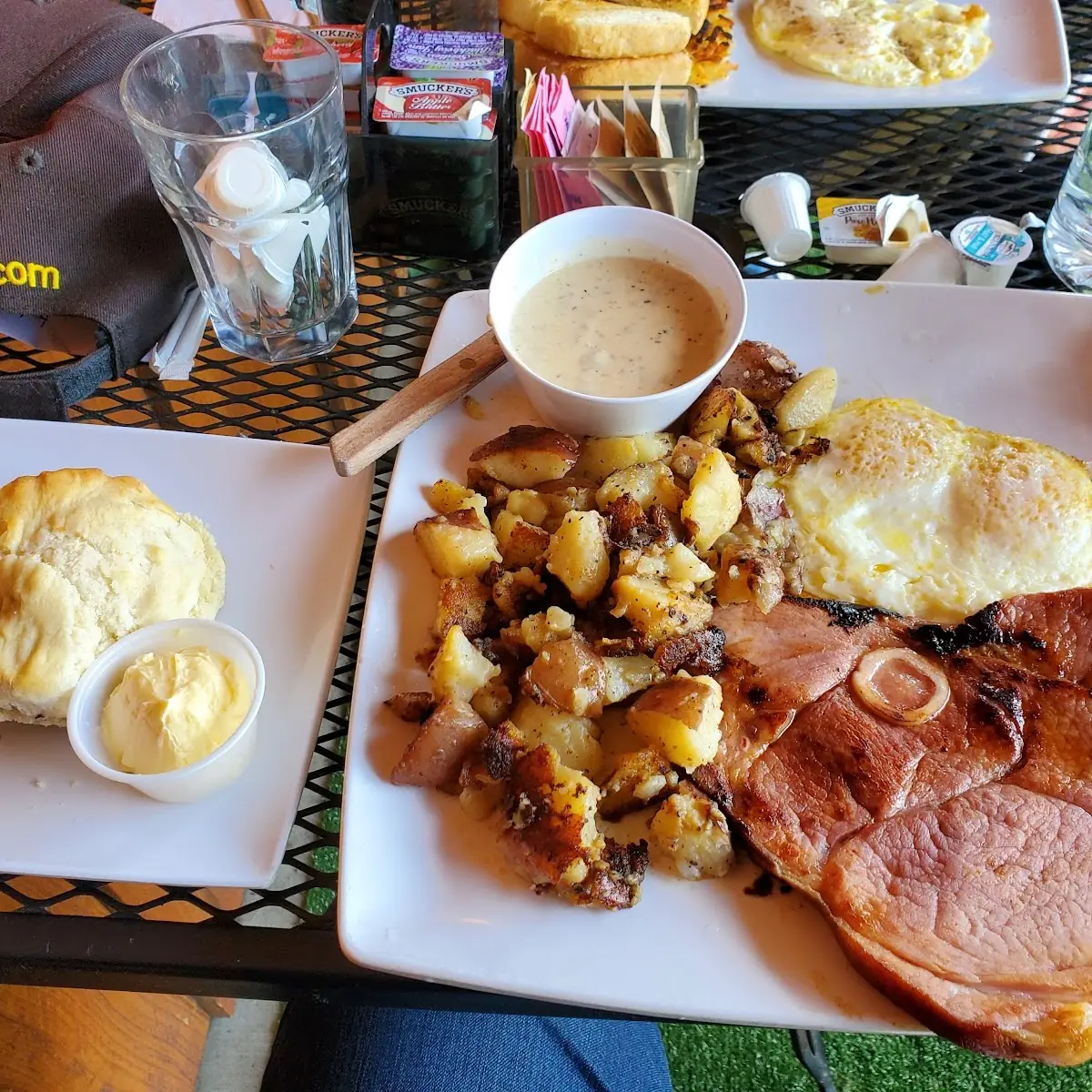 Ham Steak and Eggs