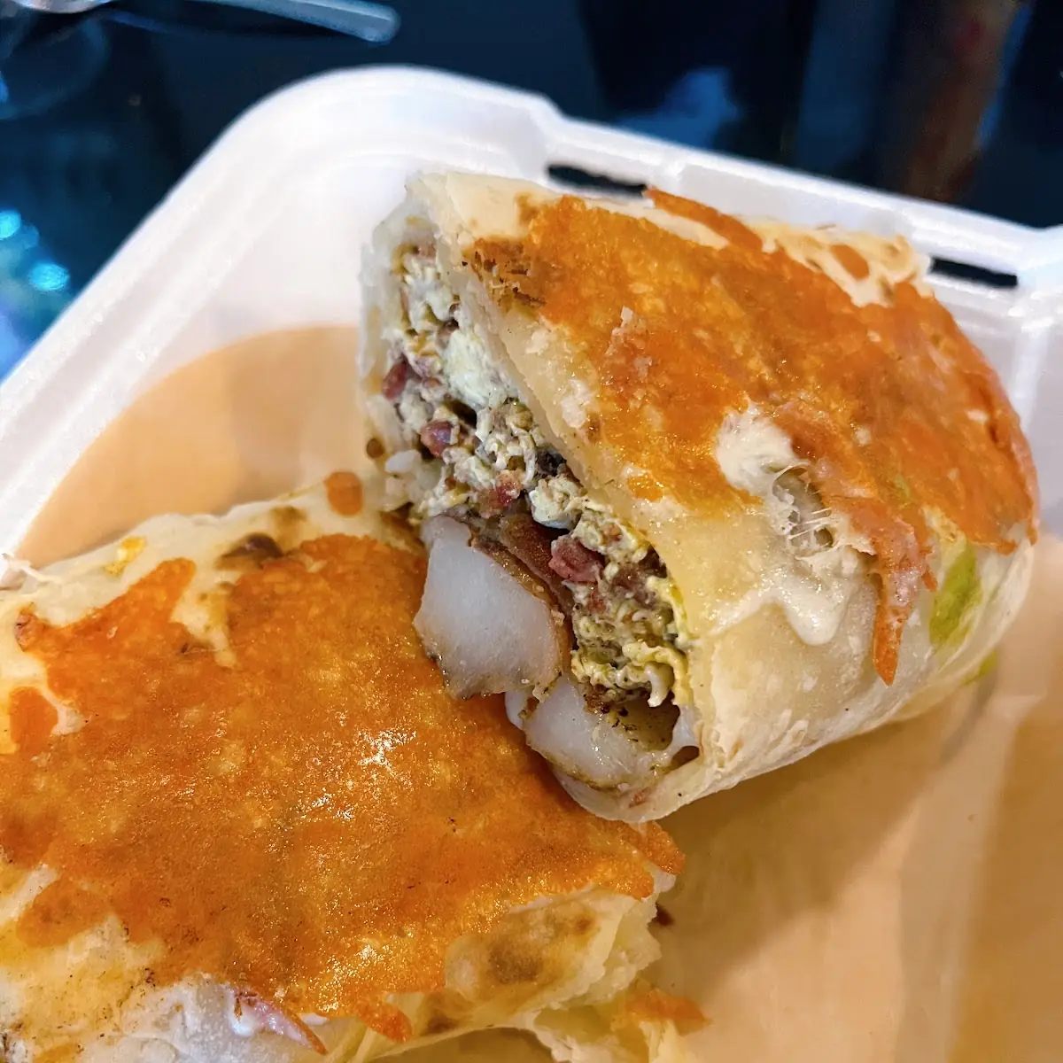 Their Breakfast Burrito