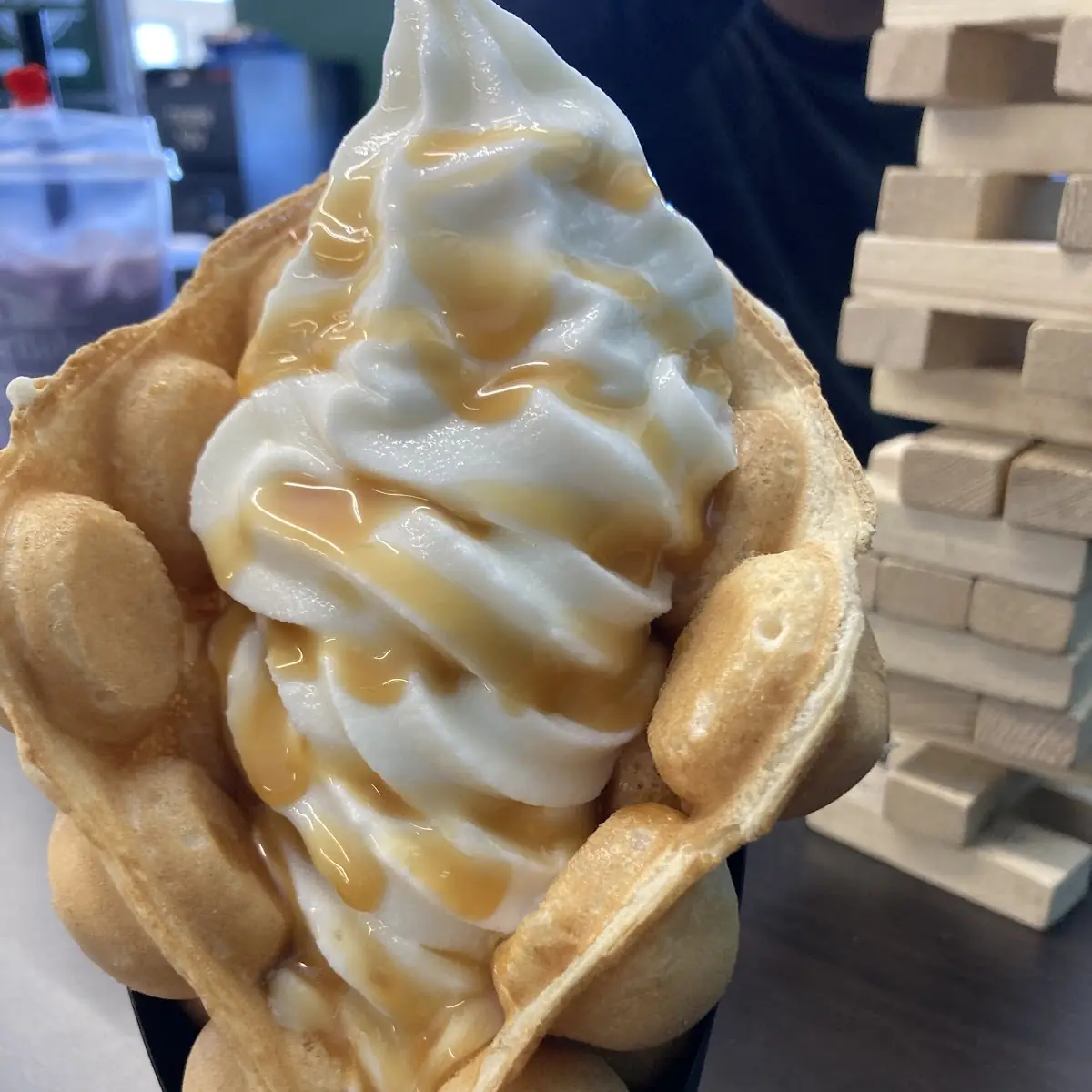 Soft Serve Ice Cream and Waffle Cone