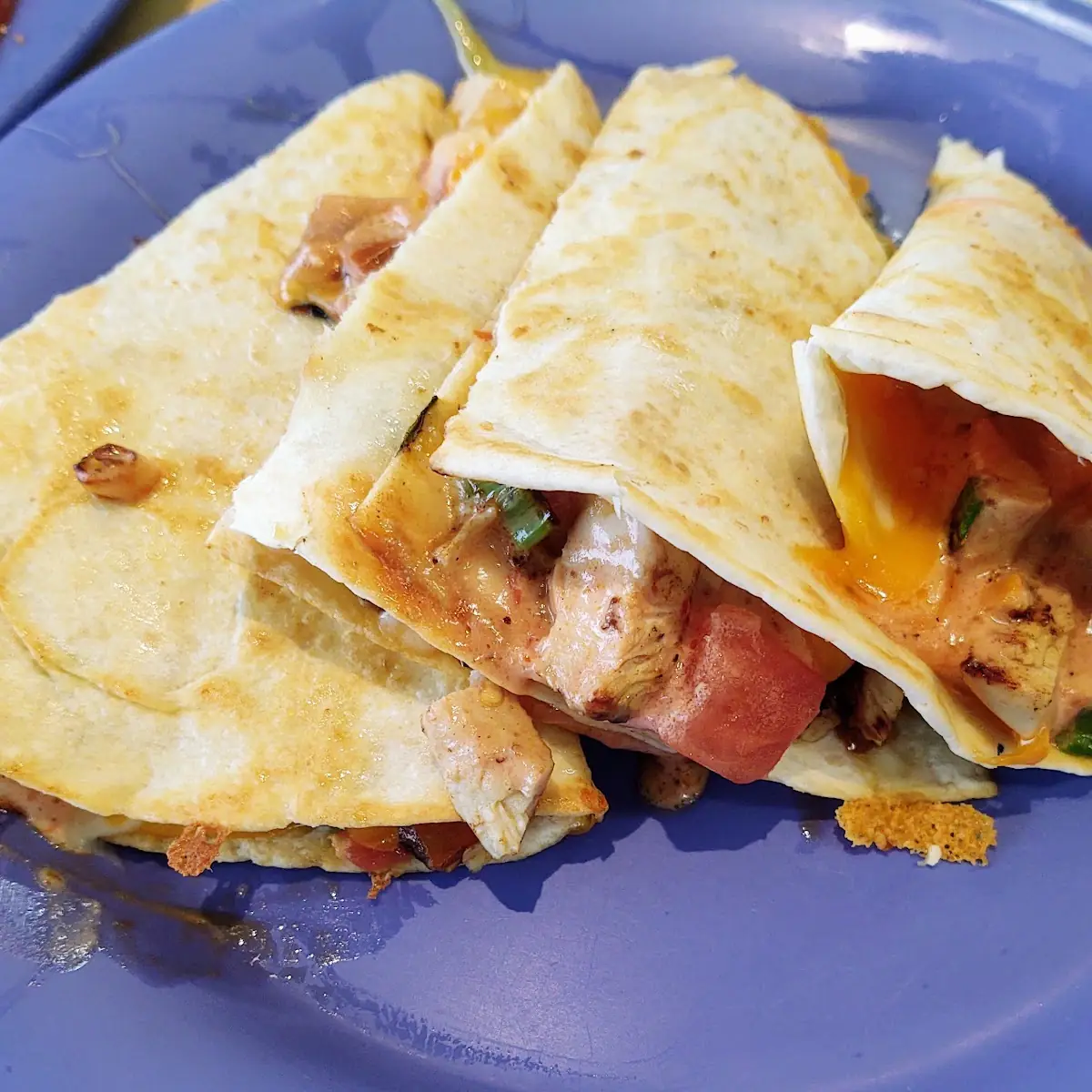 Chicken Quesadilla Minus Green Peppers