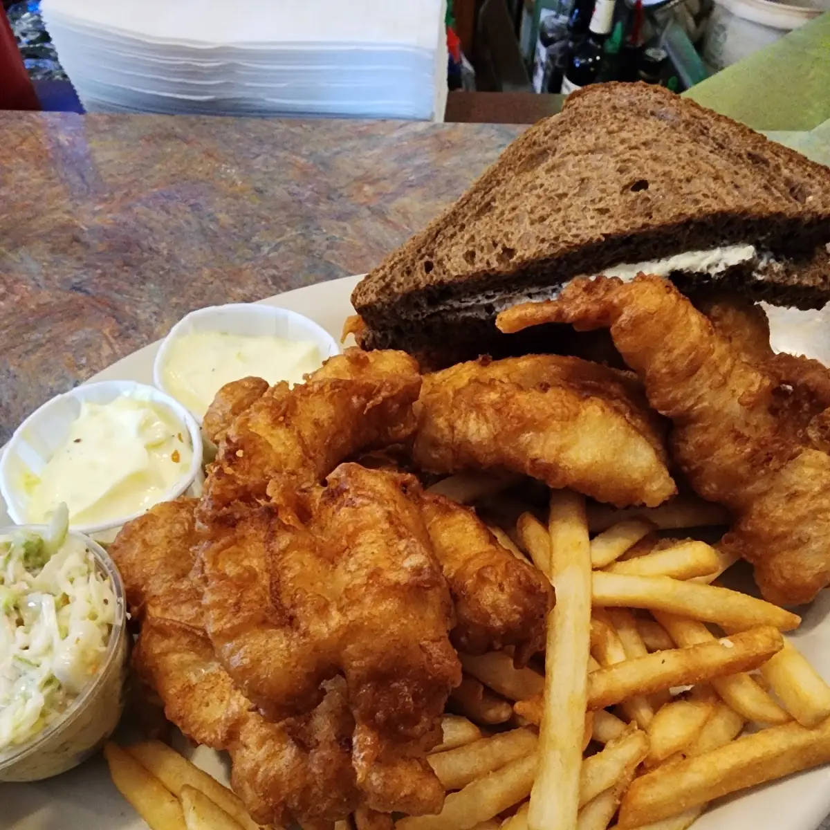All You Can Eat Battered Haddock