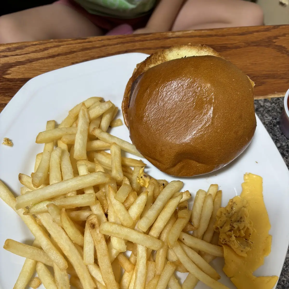 Kids Hamburger and Fries