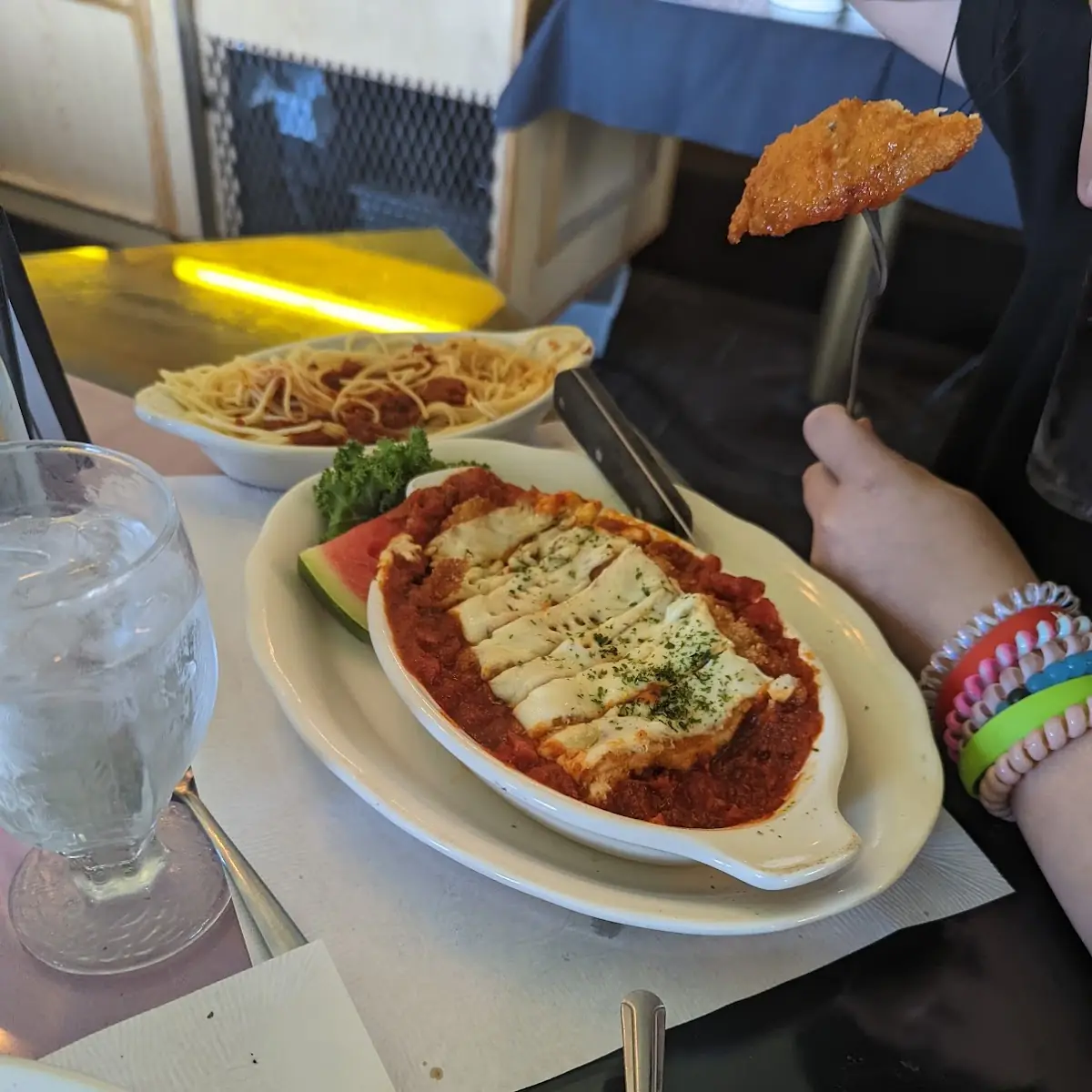 Chicken Parm with a Side of Pasta