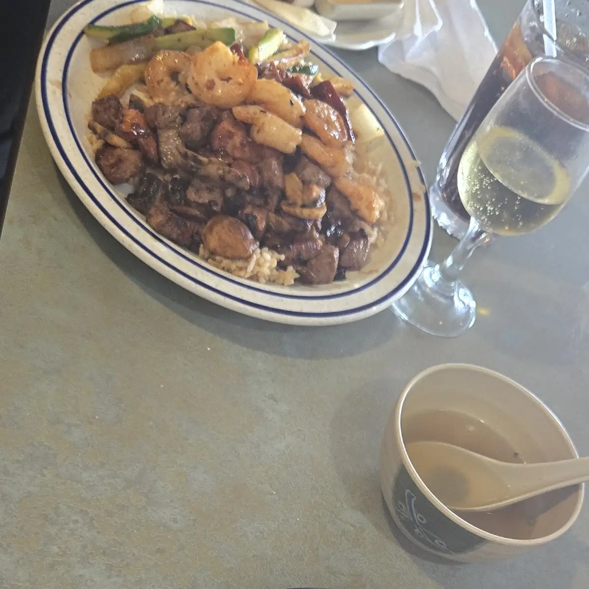 Fillet Mignon with Chicken Rice & Veggies