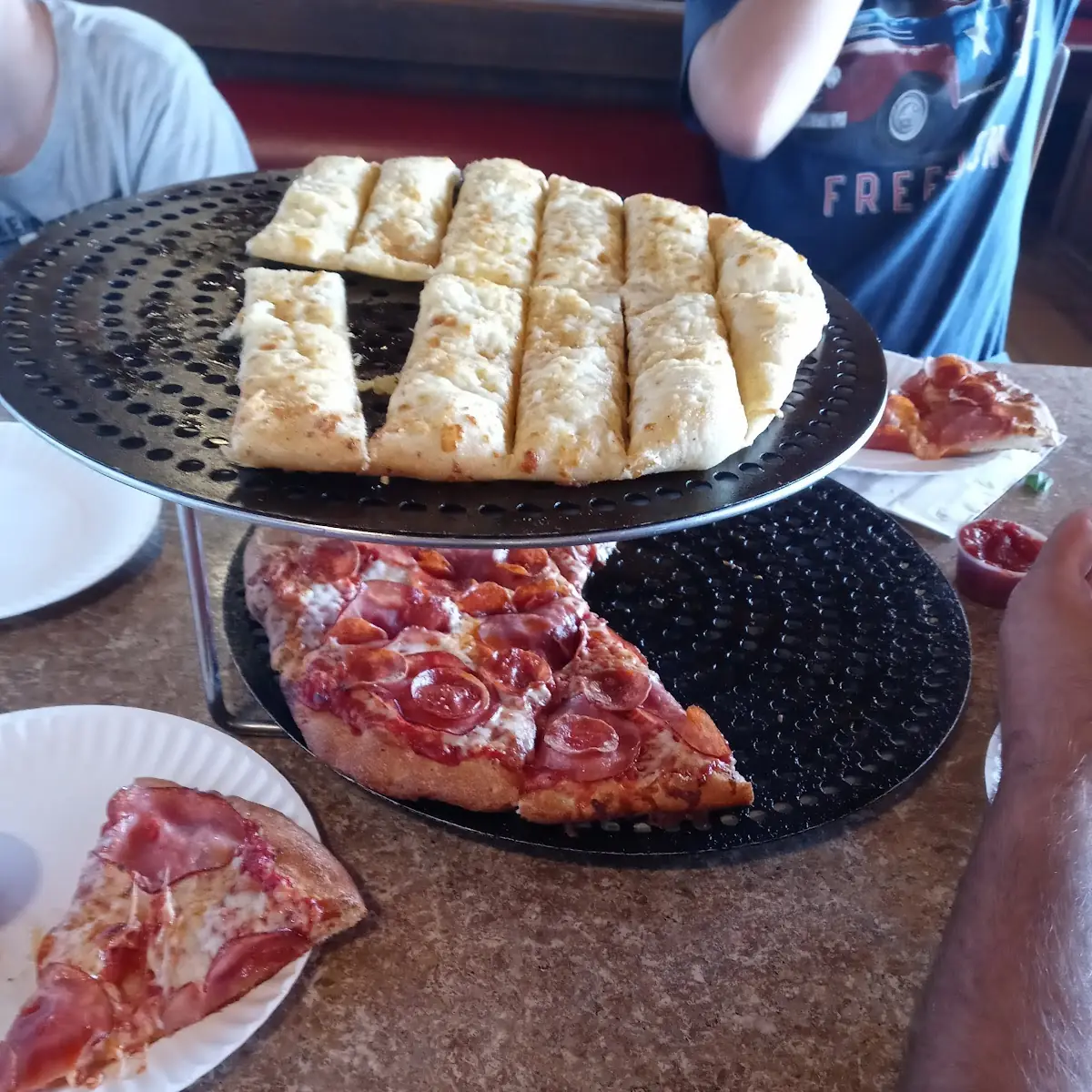 Bread Sticks and Pizza