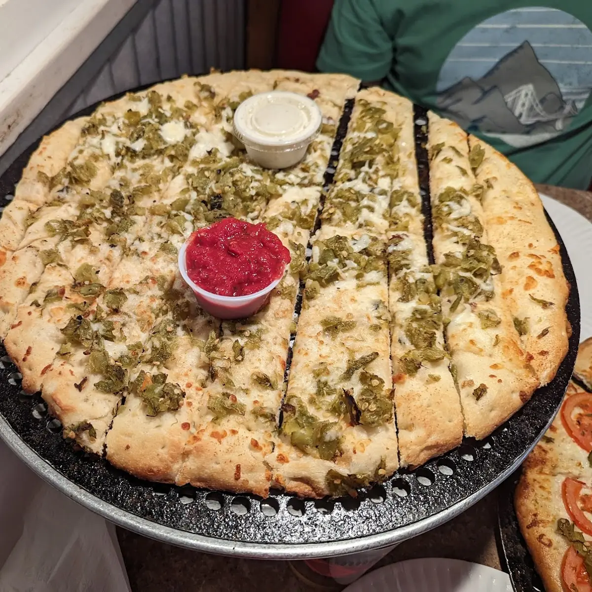 Green Chile Cheese Bread Sticks