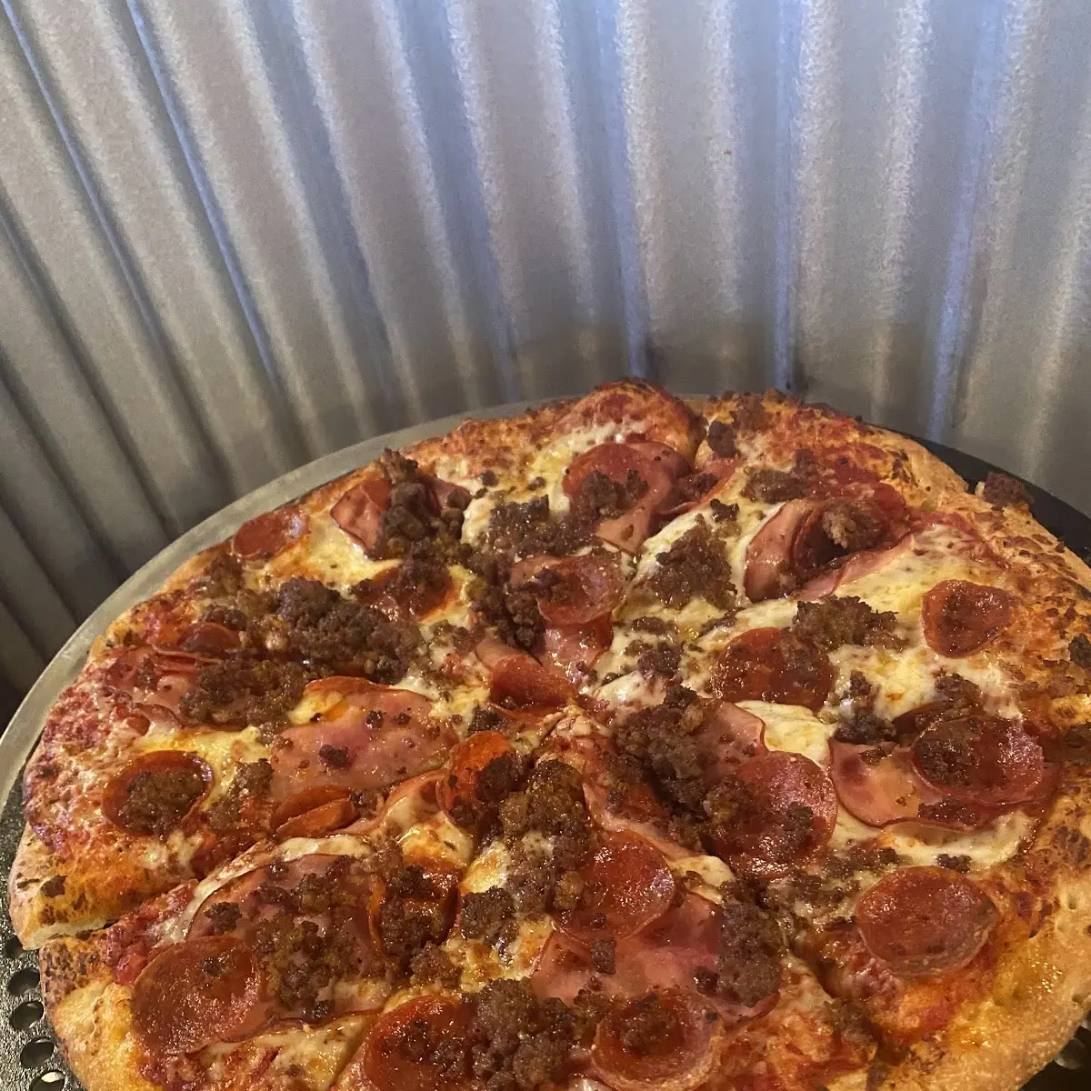 Pepperoni and Sausage Pizza Slices