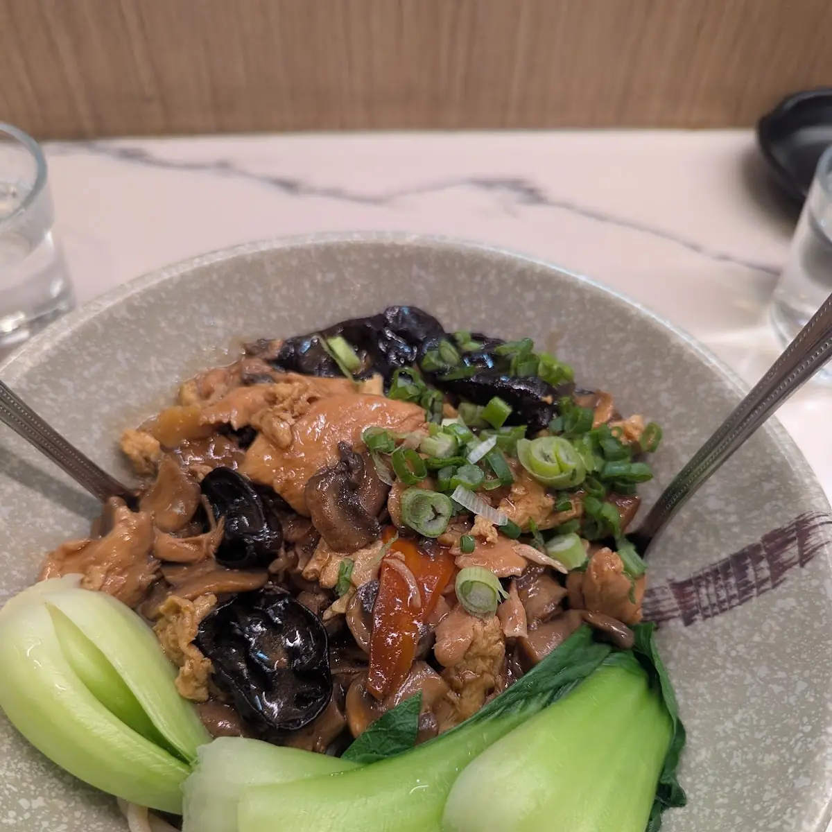 Mushroom Chicken Noodle