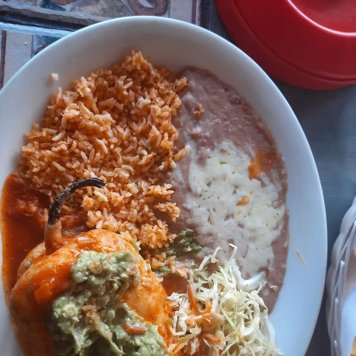 11. Chile Relleno & Taco