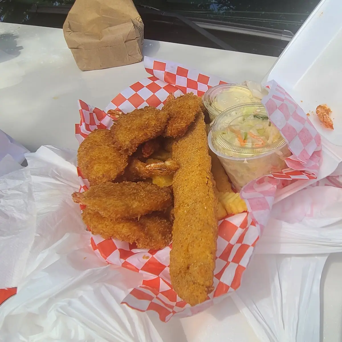 Catfish and Shrimp Basket