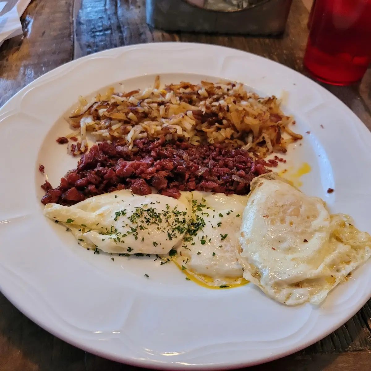 Corned Beef Hash and Eggs