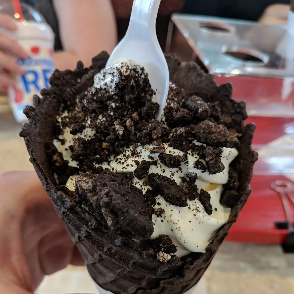 Sonic Blast Made with Oreo Cookie Pieces